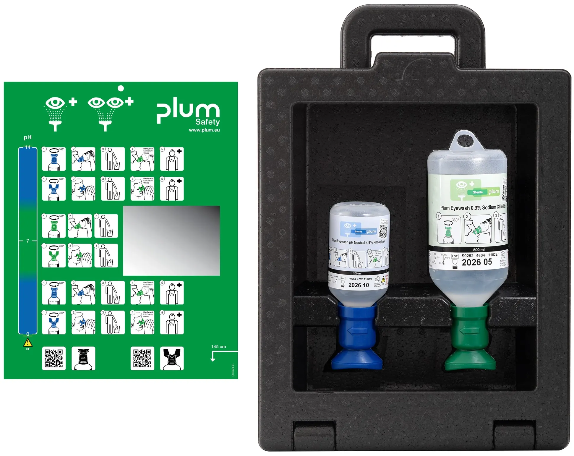 Plum iBox2 - 1x 200ml pH neutral + 1x 500ml Plum Augenspülun