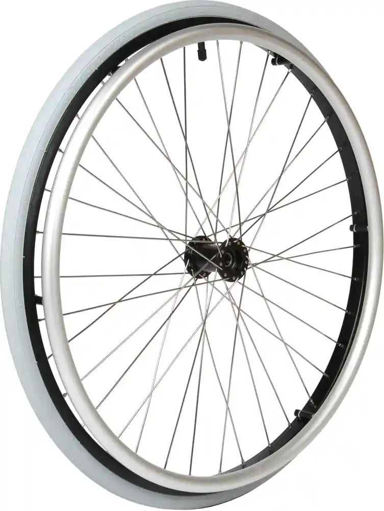 20" Rad, schwarze ø12 x 53 mm Nabe, inkl. 1" Mantel und Alu