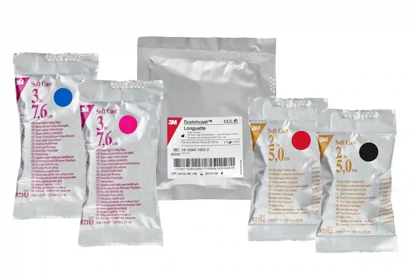 Soft Cast blau flex.semi-rigider Stüzverband