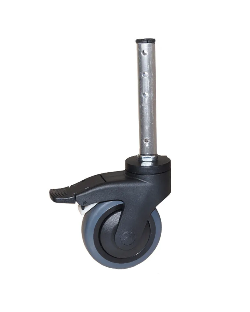 5" Rad mit verlängertem Alurohr (145 mm) für Dusch-Toiletten