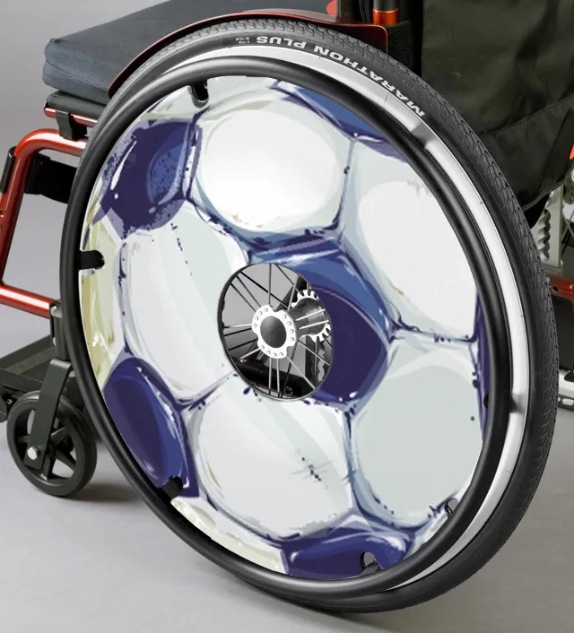 Speichenschutz 24", Soccer Ball Motiv