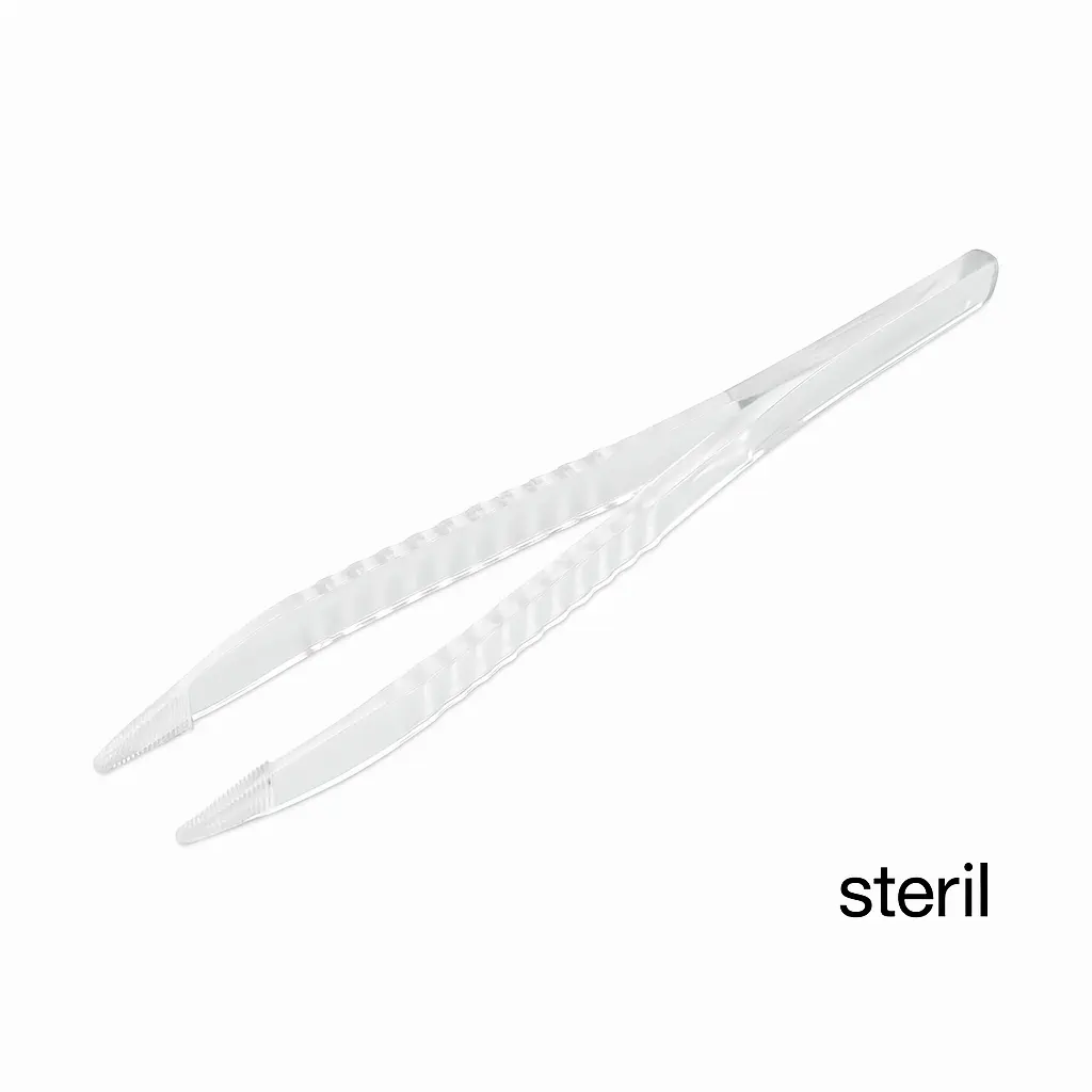 Pinzette aus Kunststoff - steril transparent Pinzette aus Kunststoff - steril transparent