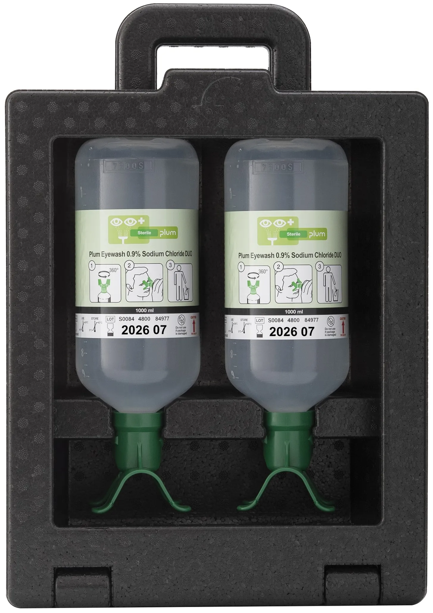 Plum iBox 2 + 2x Eyewash 0.9% Sodium Chloride 1000 ml DUO