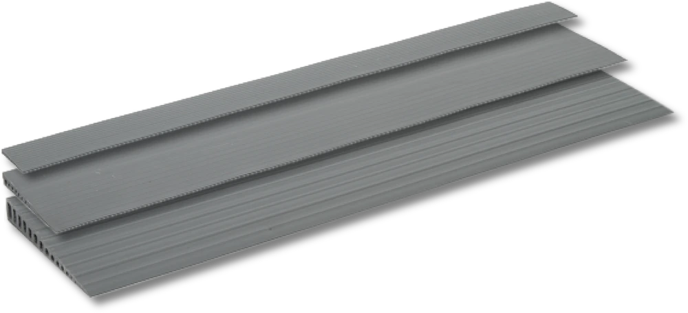 Gummirampe, grau, mit Klebeband, 68 x 350 x 900 mm, HMV 22.5
