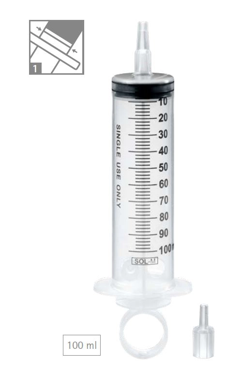 SOL-M 3-teilige Wund- und Blasenspritze