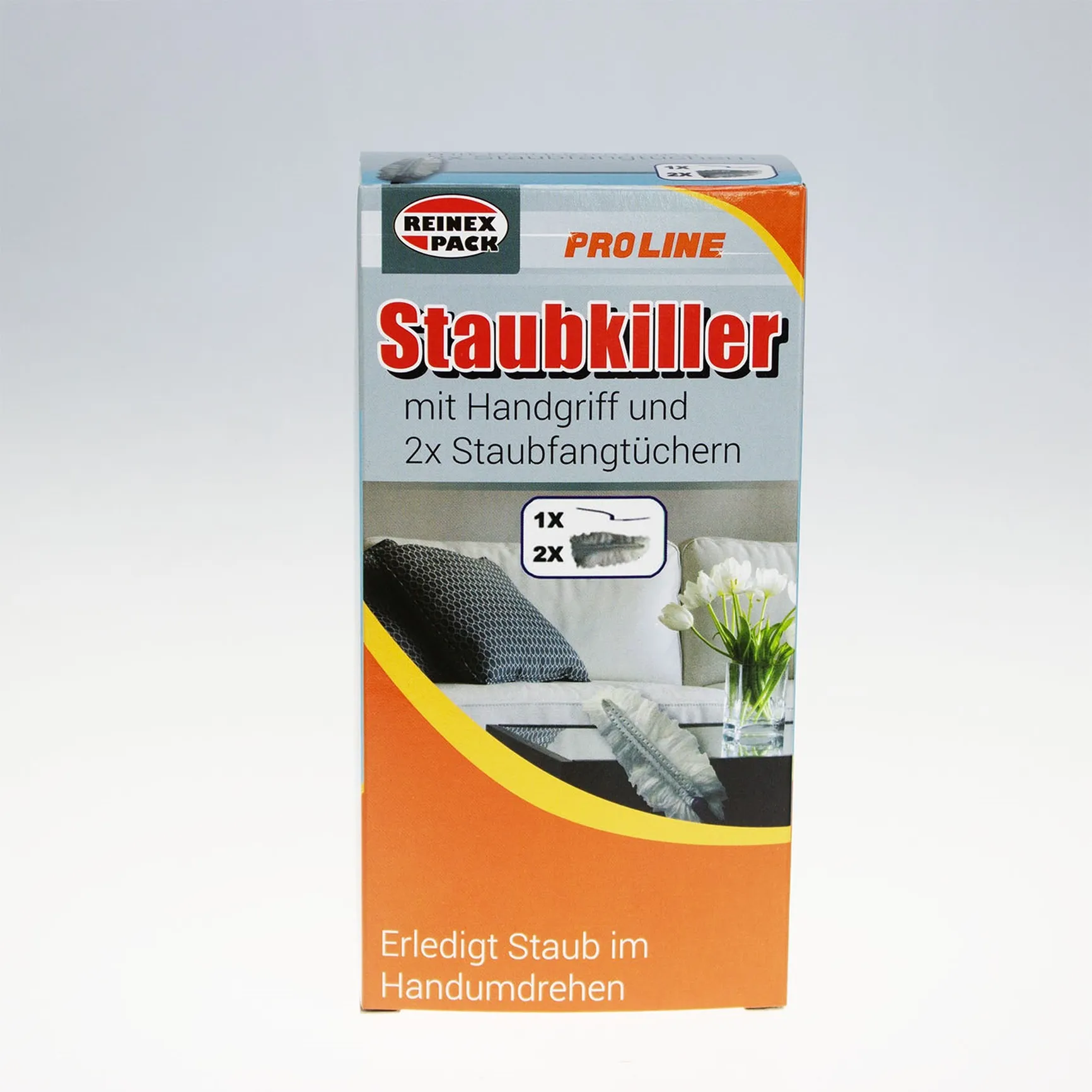 Staubkiller mit Handgriff und 2 x Staubfangtüchern