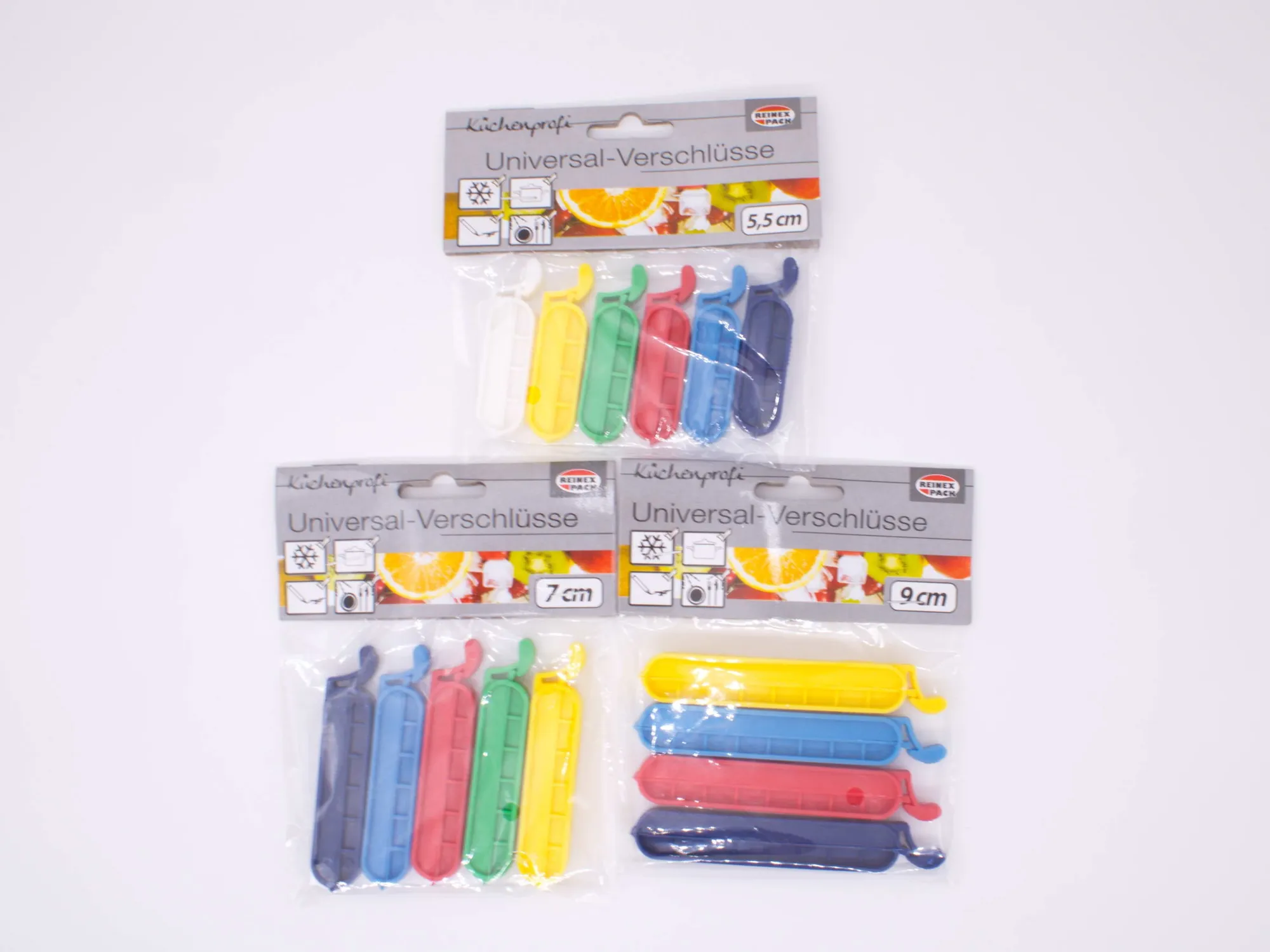 Universal-Verschlüsse 3-fach sortiert
