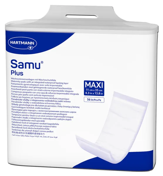 Samu plus Wöchnerinnen-Vorlagen, Maxi, (11cm x 35cm)