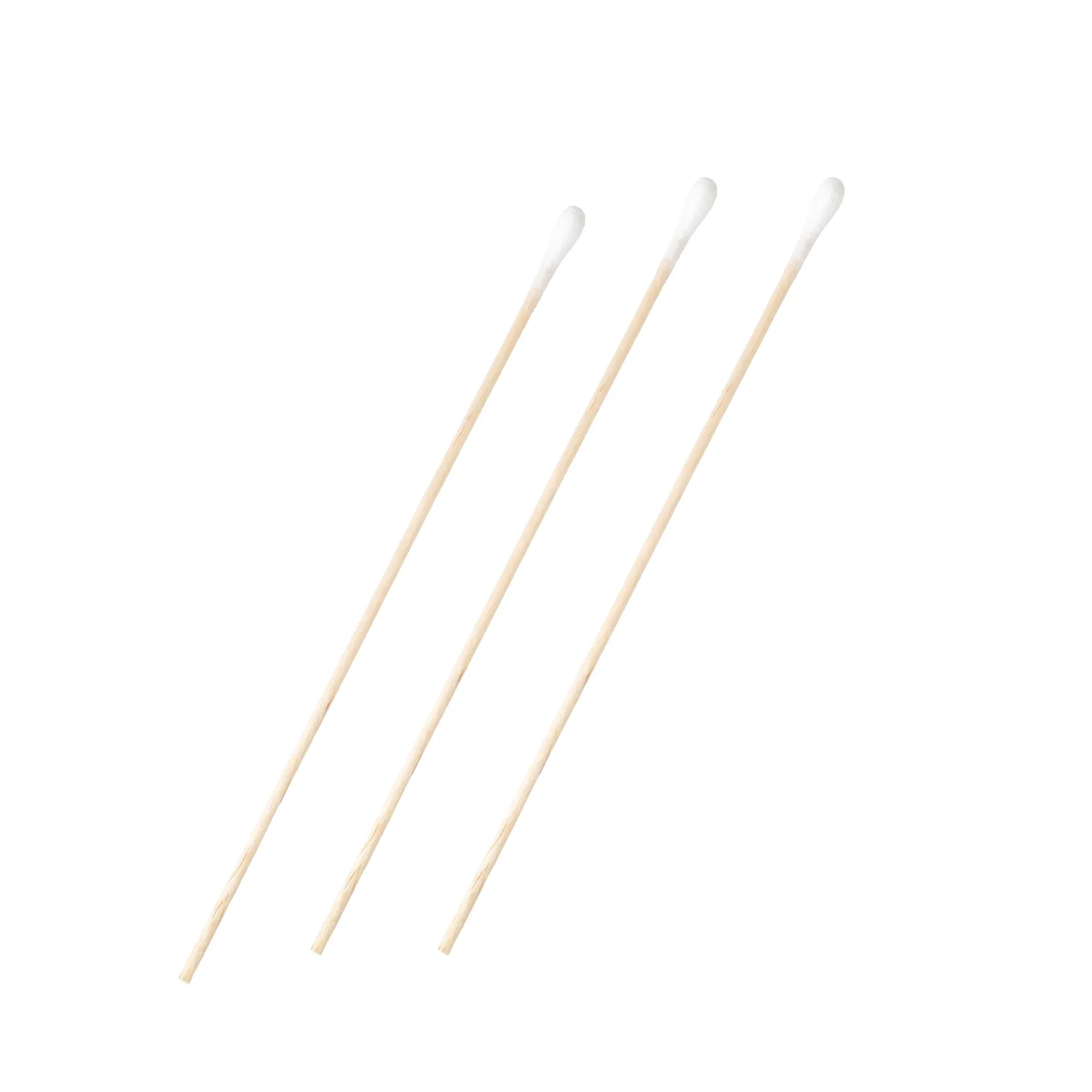 Wattestäbe WA1-I,kleiner Baum-wollkopf, Holzstab 150x2,2 mm