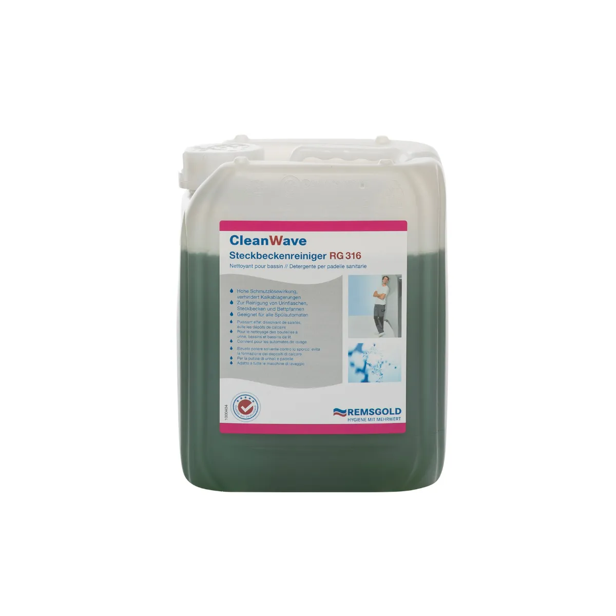 CLW Steckbeckenreiniger RG 316, 5 kg Kanister