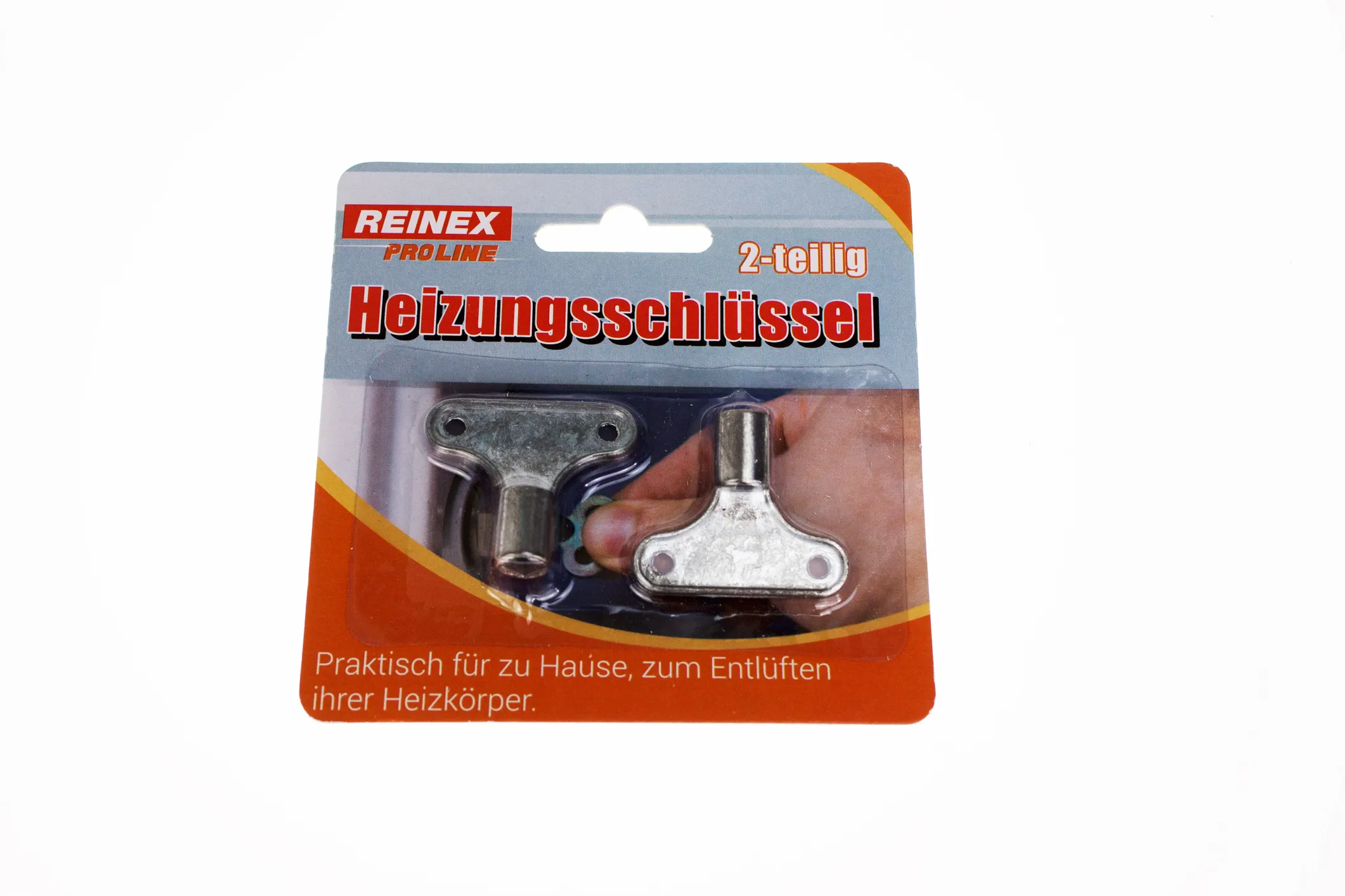 Heizungsschlüssel 2-teilig, Zinklegierung, 3,5 cm