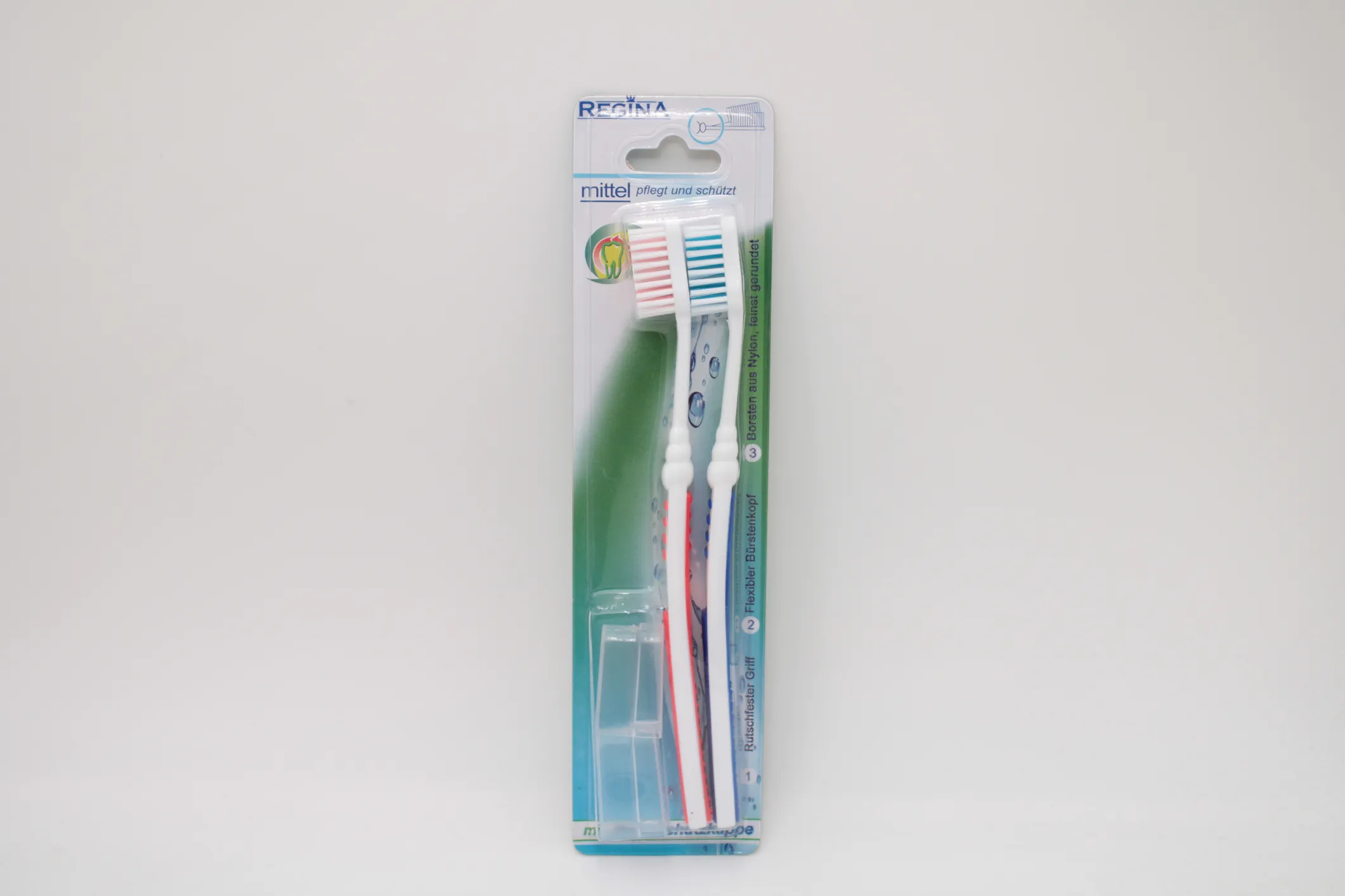 Zahnbürste mittel farblich sortiert 2 Stück Zahnbürste mittel farblich sortiert 2 Stück