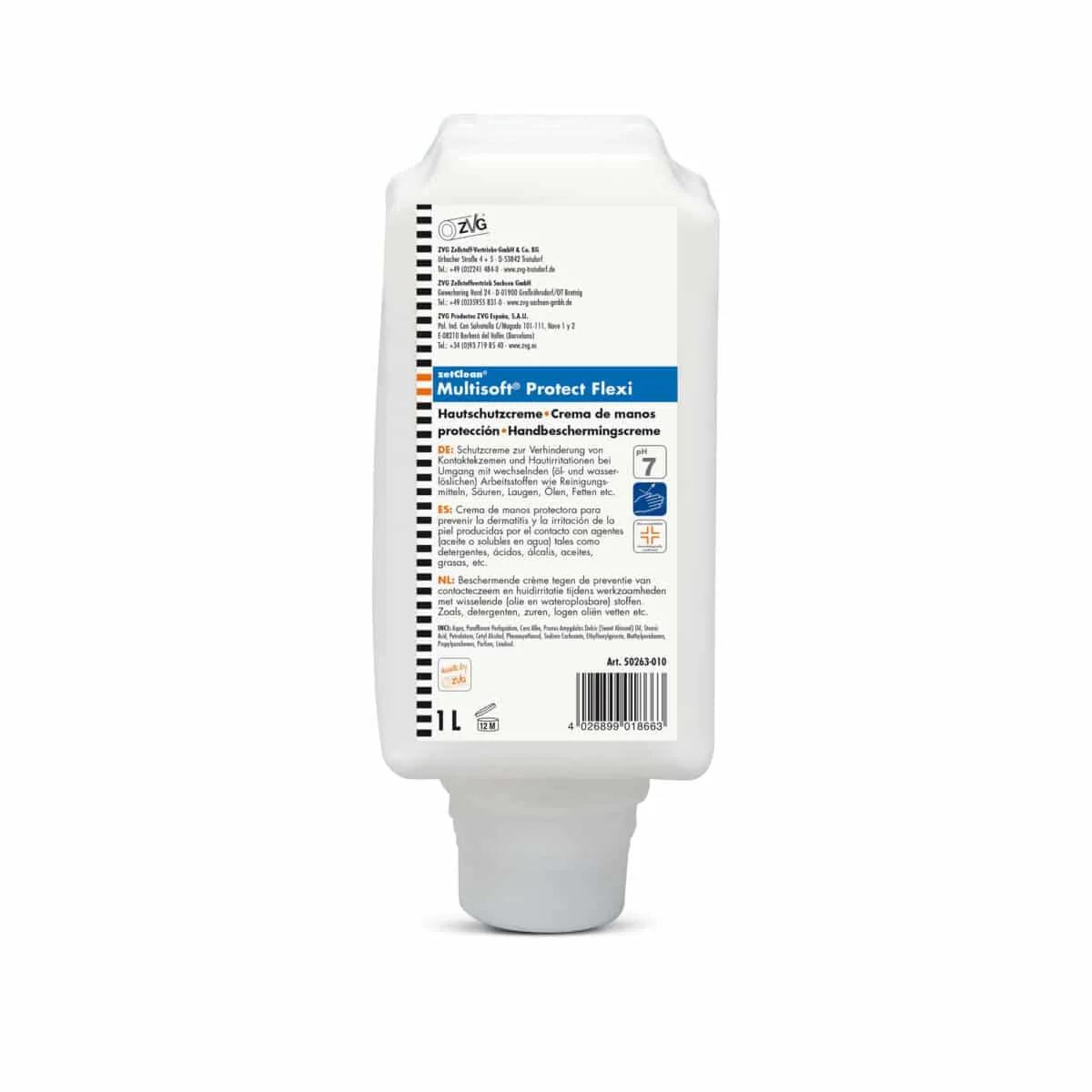 Hautschutzcreme Multisoft® Protect Flexi 1 l