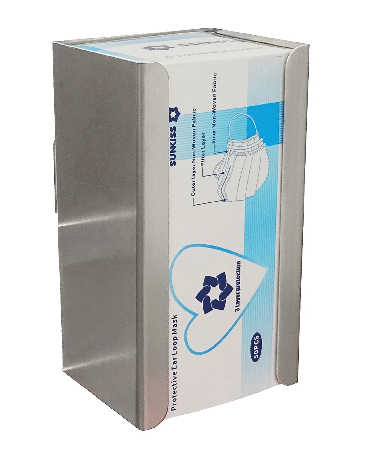 Mundschutzboxhalterung Edelstahl