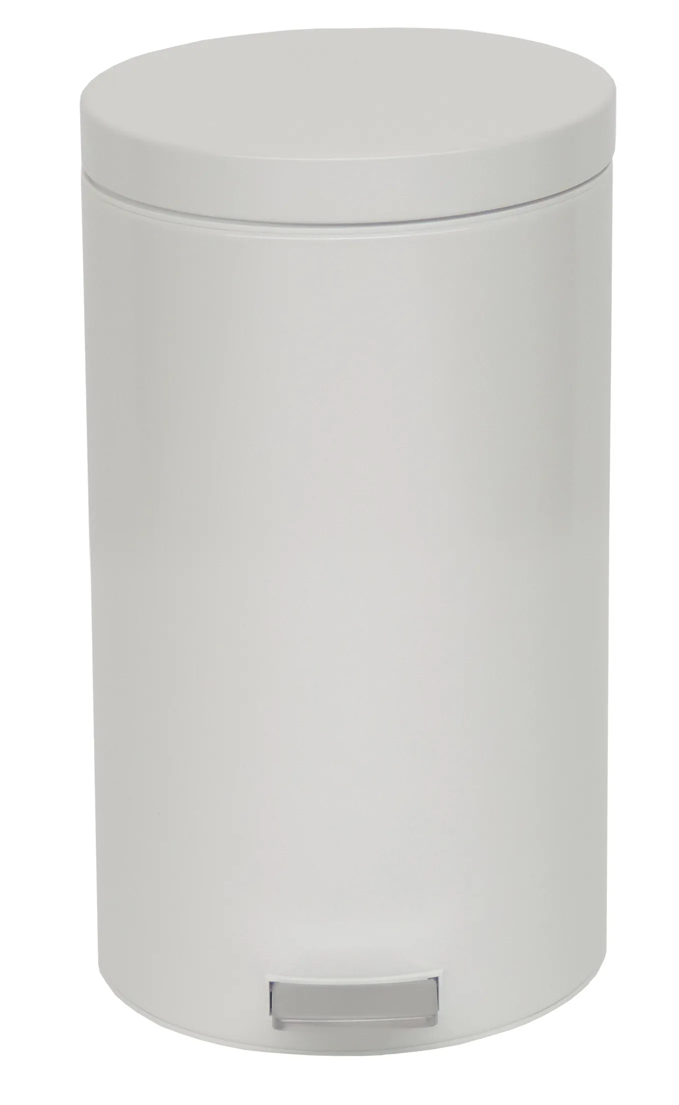 Tretabfalleimer, weiß beschichtet