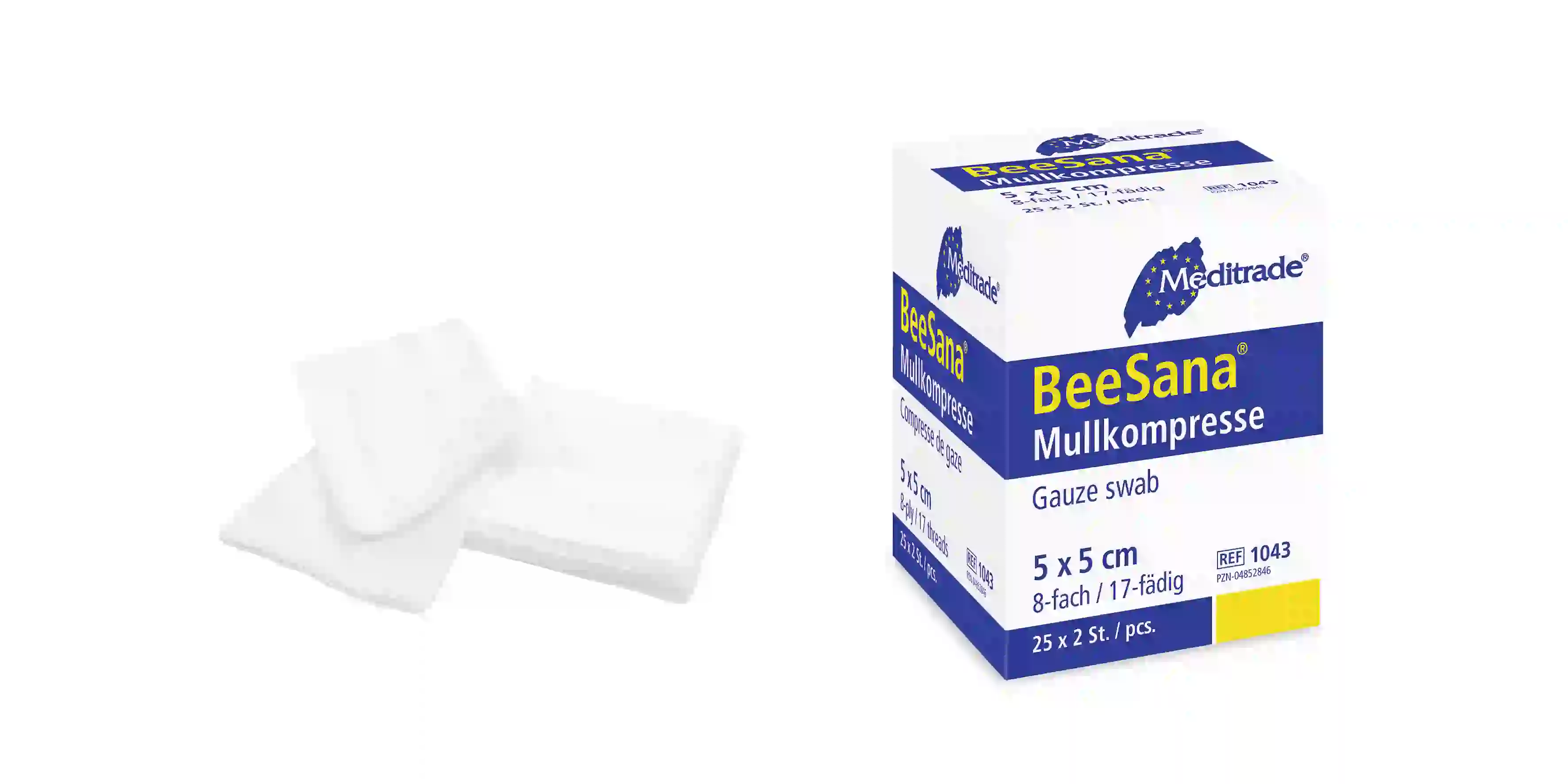 BeeSana® Mullkompresse, Steril - versch. Varianten 25x2 Pkg.