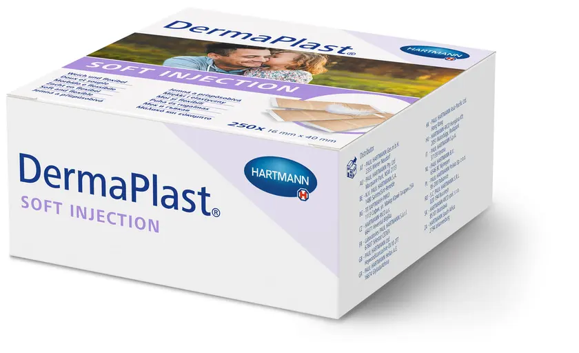DermaPlast Wundpflaster soft injection, 16mm x 40mm /