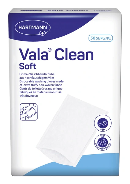 ValaClean soft Einmal-Waschhandschuh, 23x15,5cm ValaClean soft Einmal-Waschhandschuh, 23x15,5cm
