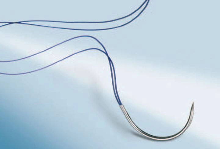 Monomax violett Nahtmaterial HRT43s USP 1 Loop Länge 150cm