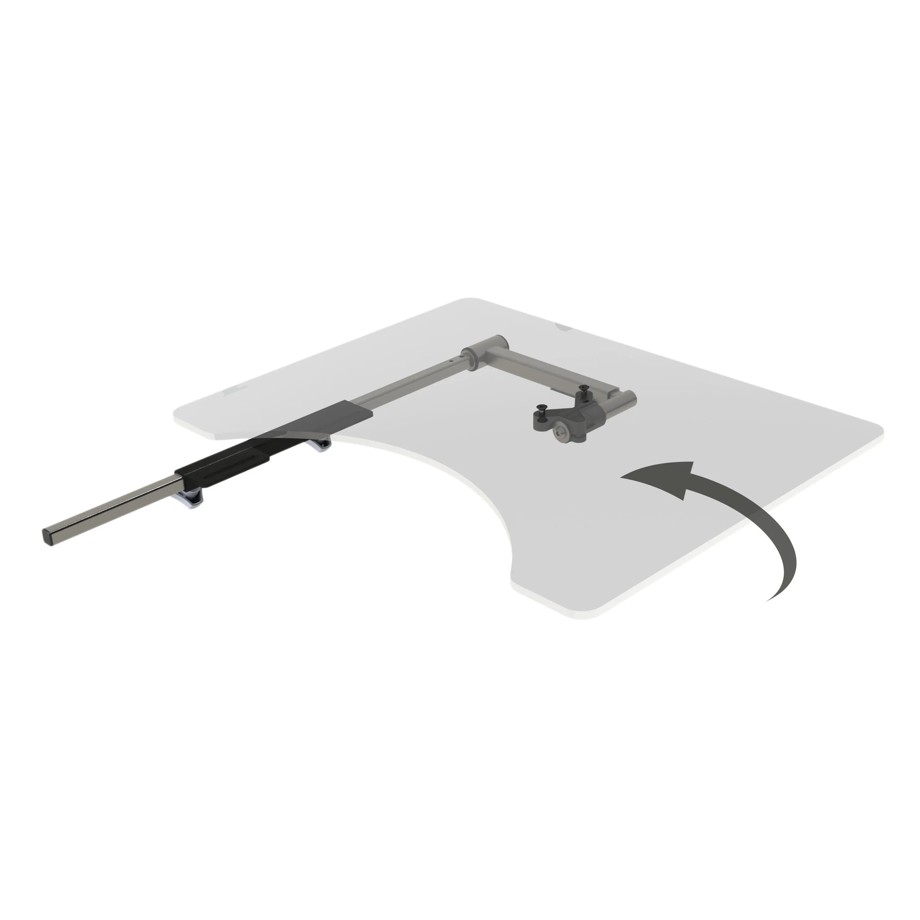 Therapietisch mit klappbarem Halter