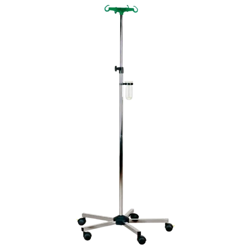 Infusionsständer mit 5-fach Metallfußund Metallkreuz