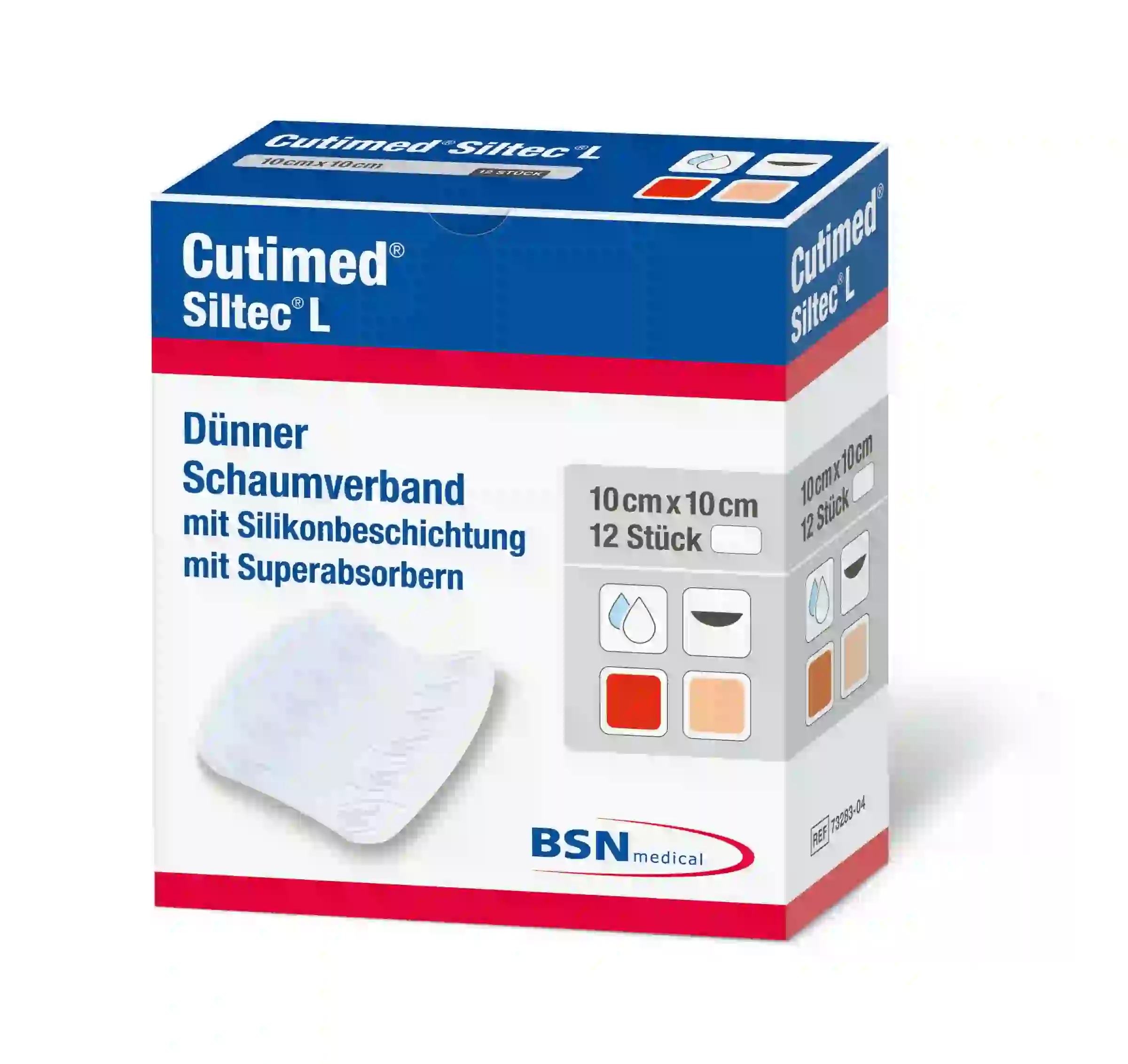 Cutimed® Siltec® L Schaumverband