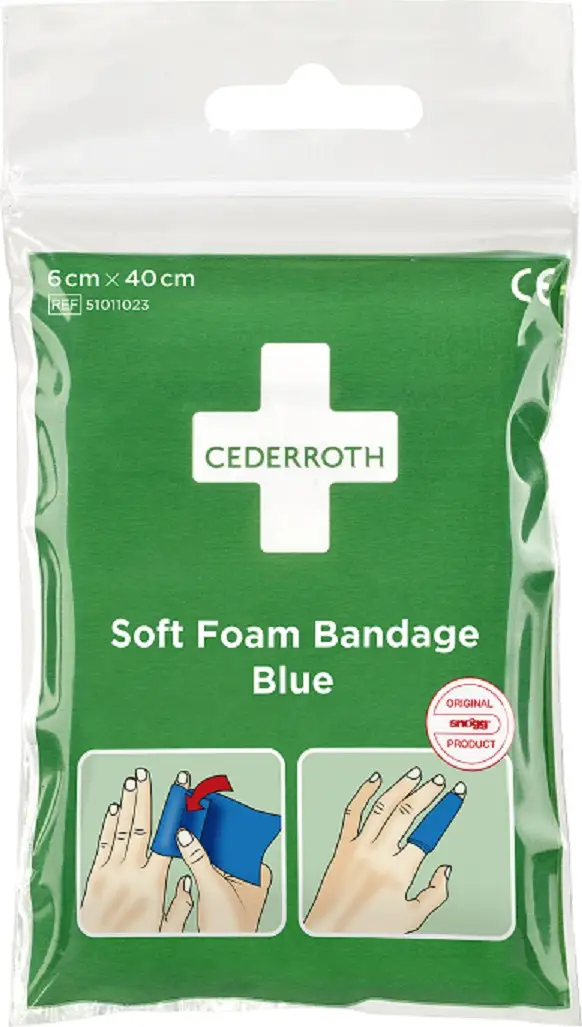 Soft Foam Pflaster/Verband Blau – Pocket size 6 x 40 cm