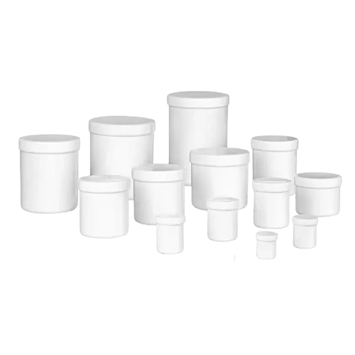 Schraub- und Salbendosen aus Kunststoff mit Deckel