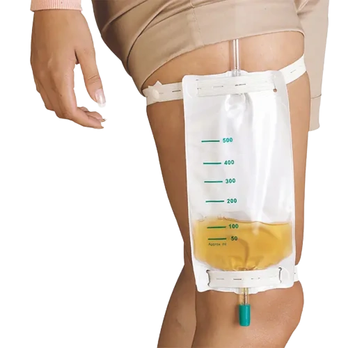 Fixierband für Beinbeutel 1 Paar Elastikband mit Einknopfver