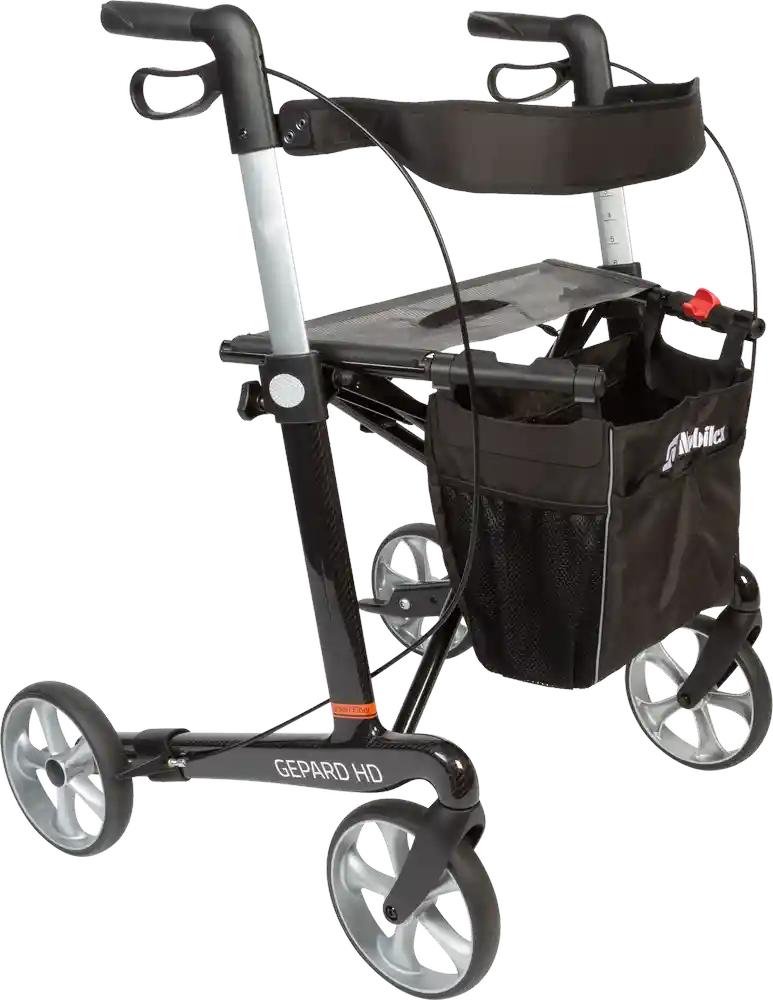 Gepard HD, Carbon, Sitzhöhe 62 cm, inkl. Rückengurt und Stoc