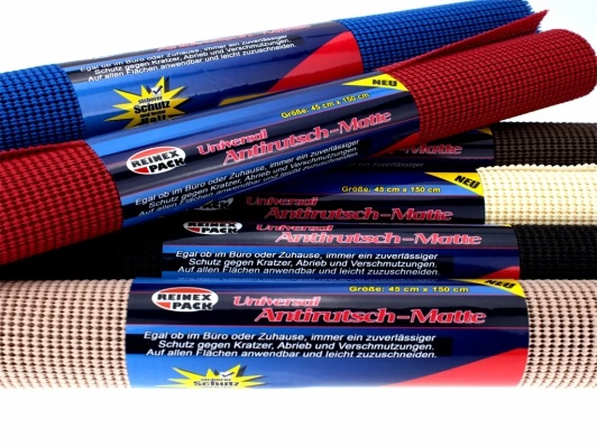 Antirutschmatte Universal, 6-fach sortiert, 45 x 150 cm