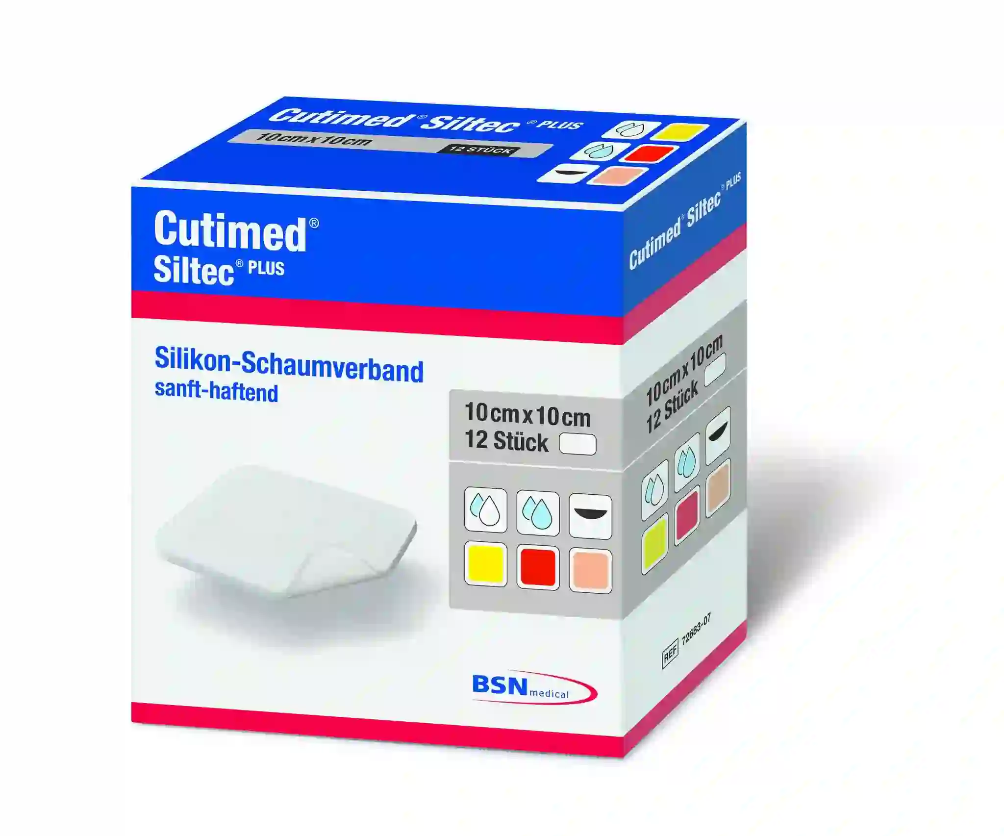 Cutimed® Siltec® Plus Schaumverband