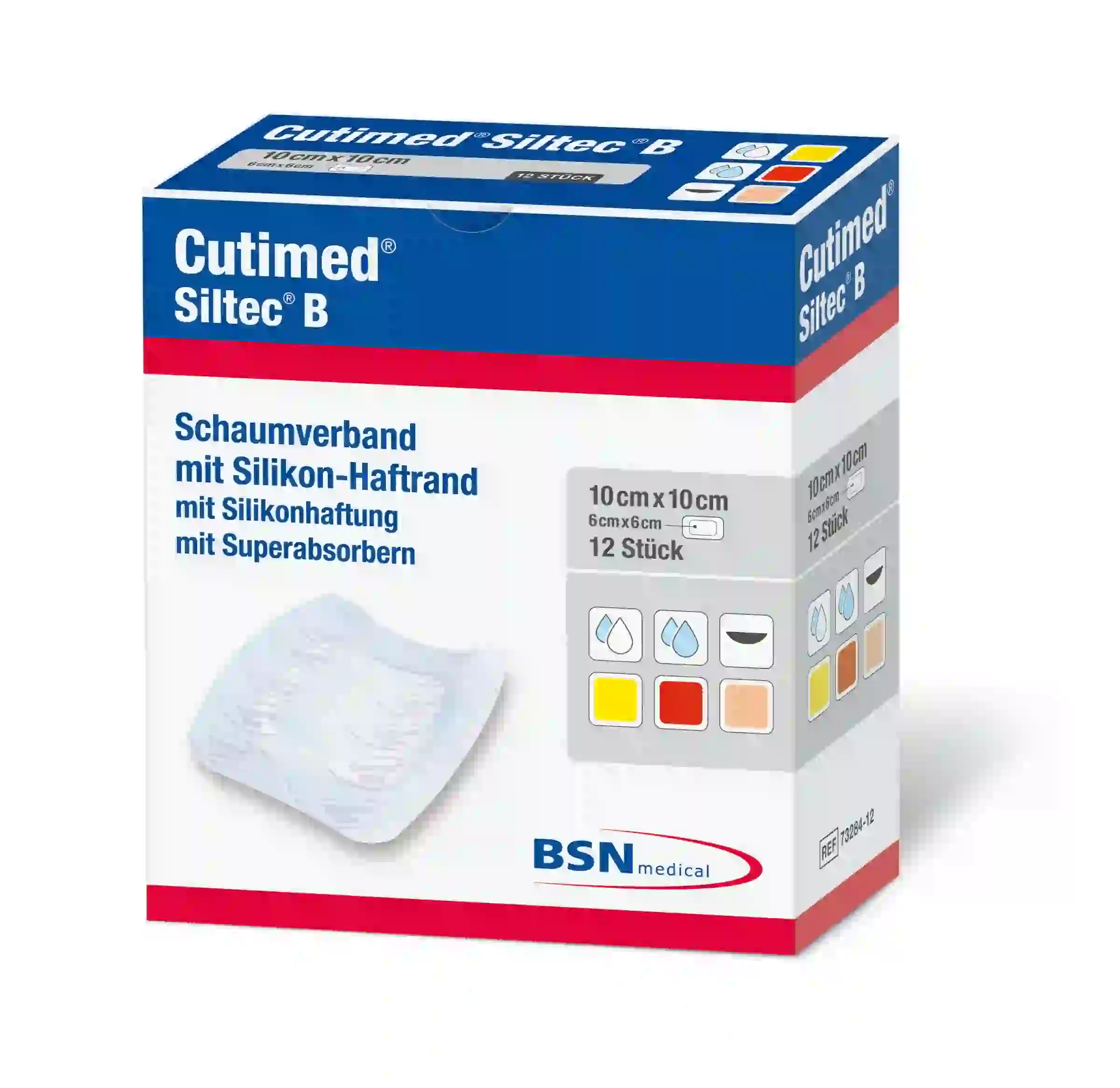 Cutimed® Siltec® B Schaumverband
