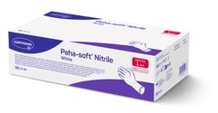Peha-soft nitrile white powderfree Handschuhe, weiß,
