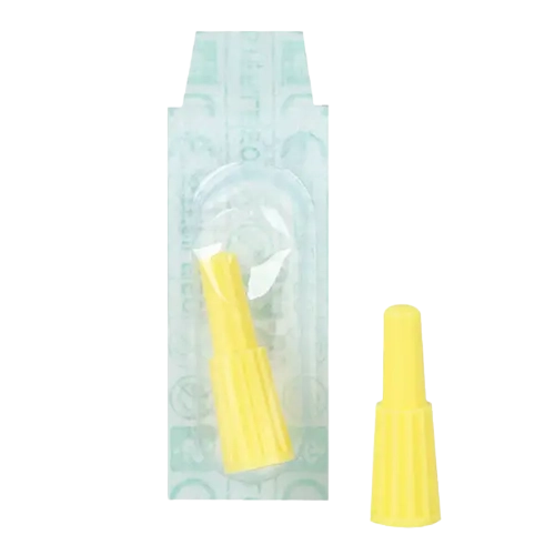 Verschlussstopfen Pos/Neg gelb steril 100 Stk