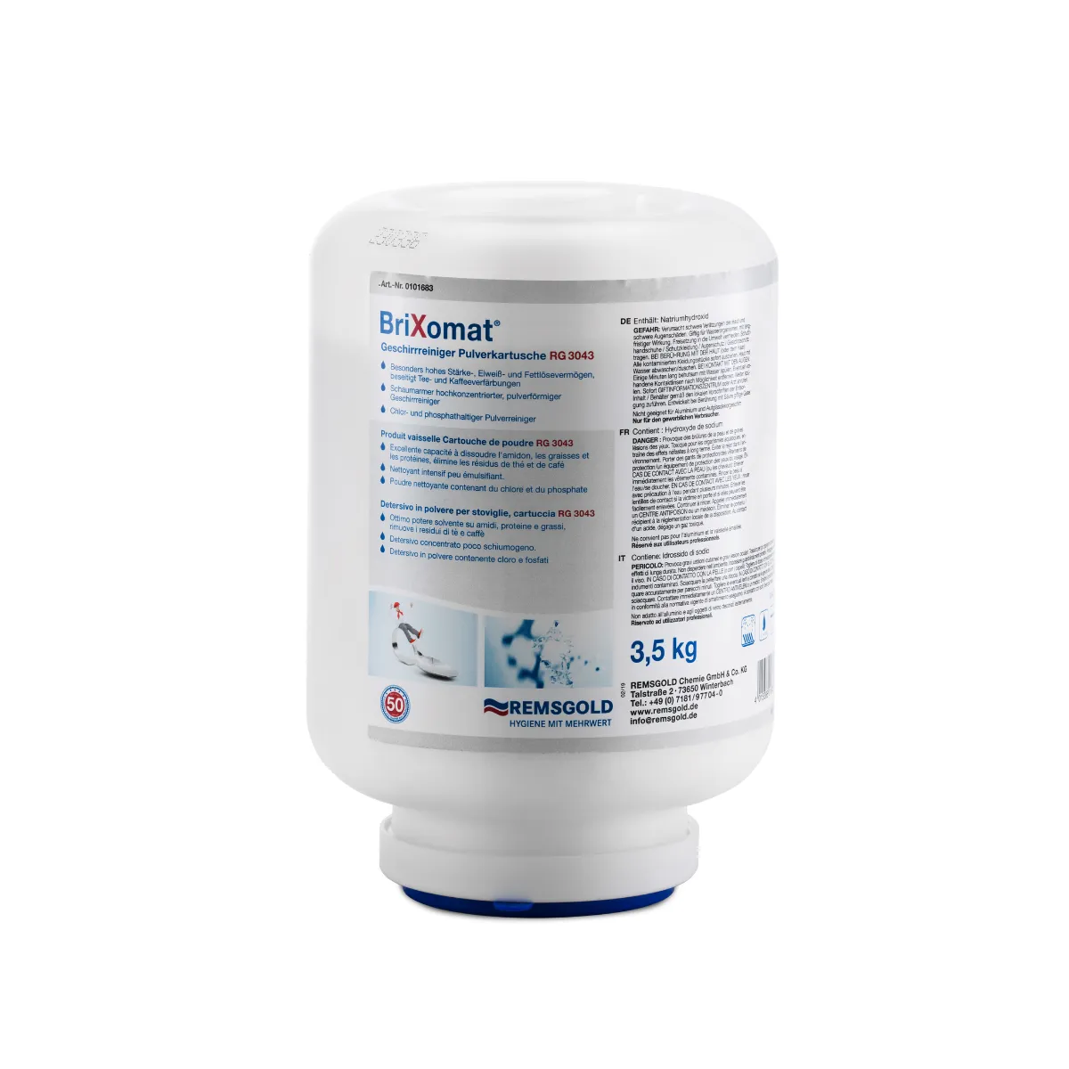 BriXomat Geschirrreiniger RG 3043, 4 x 3,5 kg Kartusche