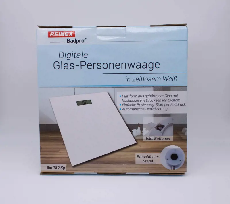 REINEX Digitale Personenwaage schwarz