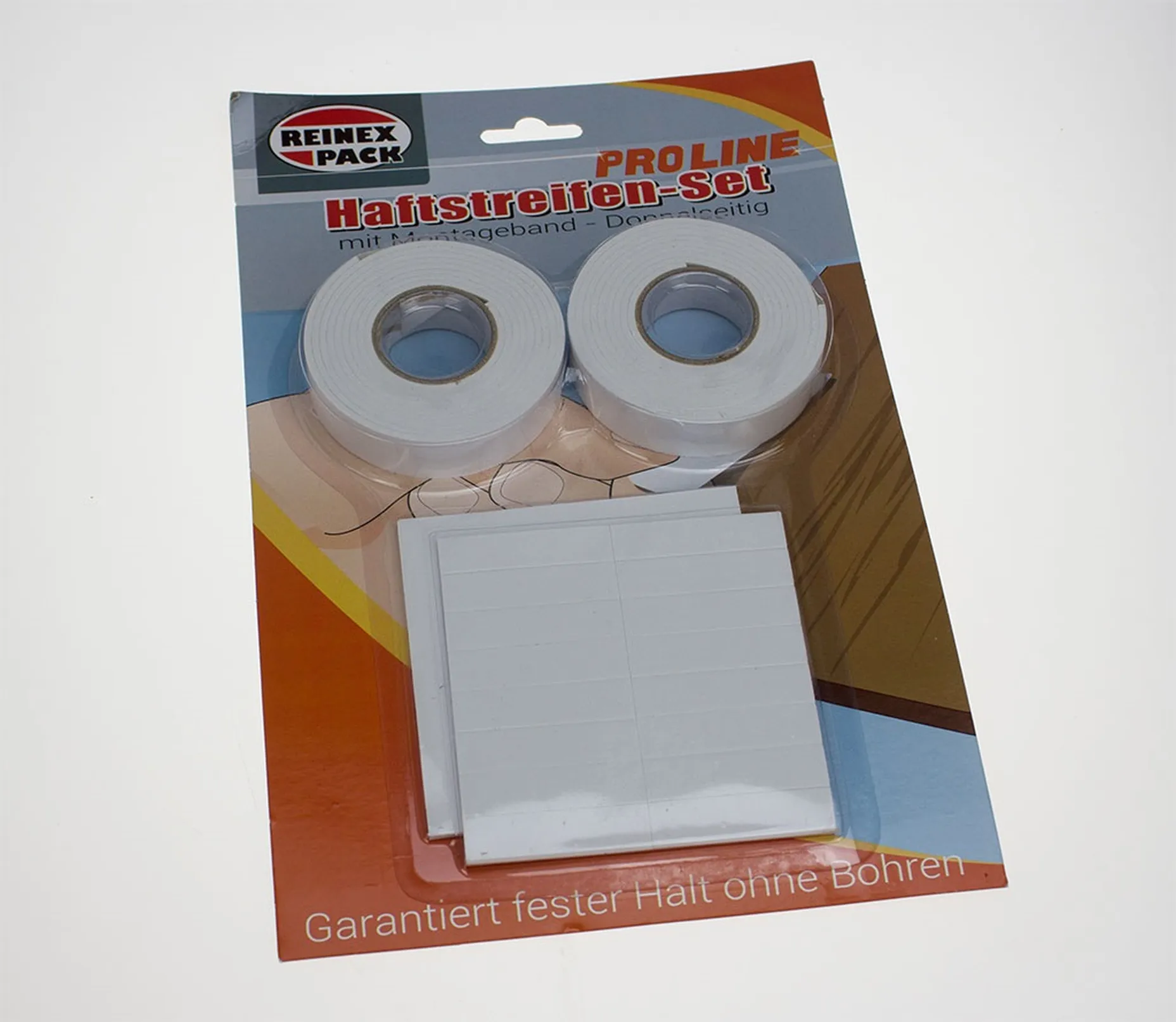 REINEX PROLINE Haftstreifen-Set mit Montageband - Doppelseit