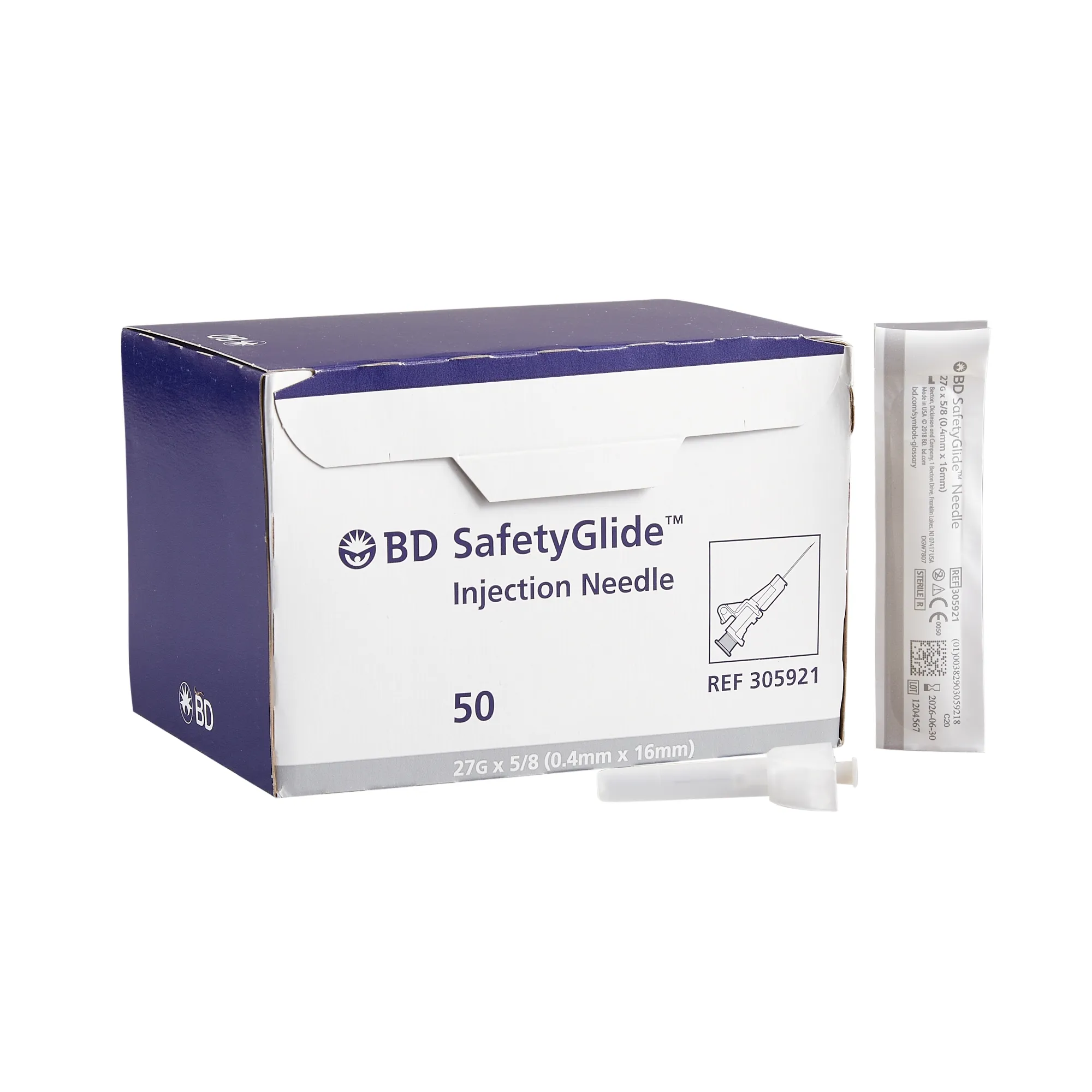 BD SafetyGlide 27 G 5/8", 0,4x16mm