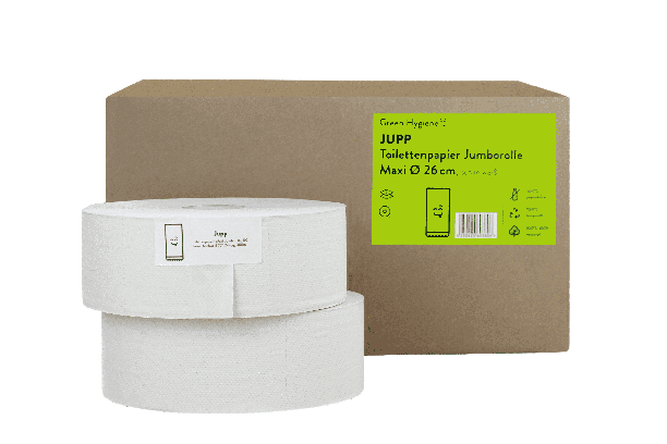 Green Hygiene® JUPP Jumbo-Toilettenpapier 2-lagig, 380 m