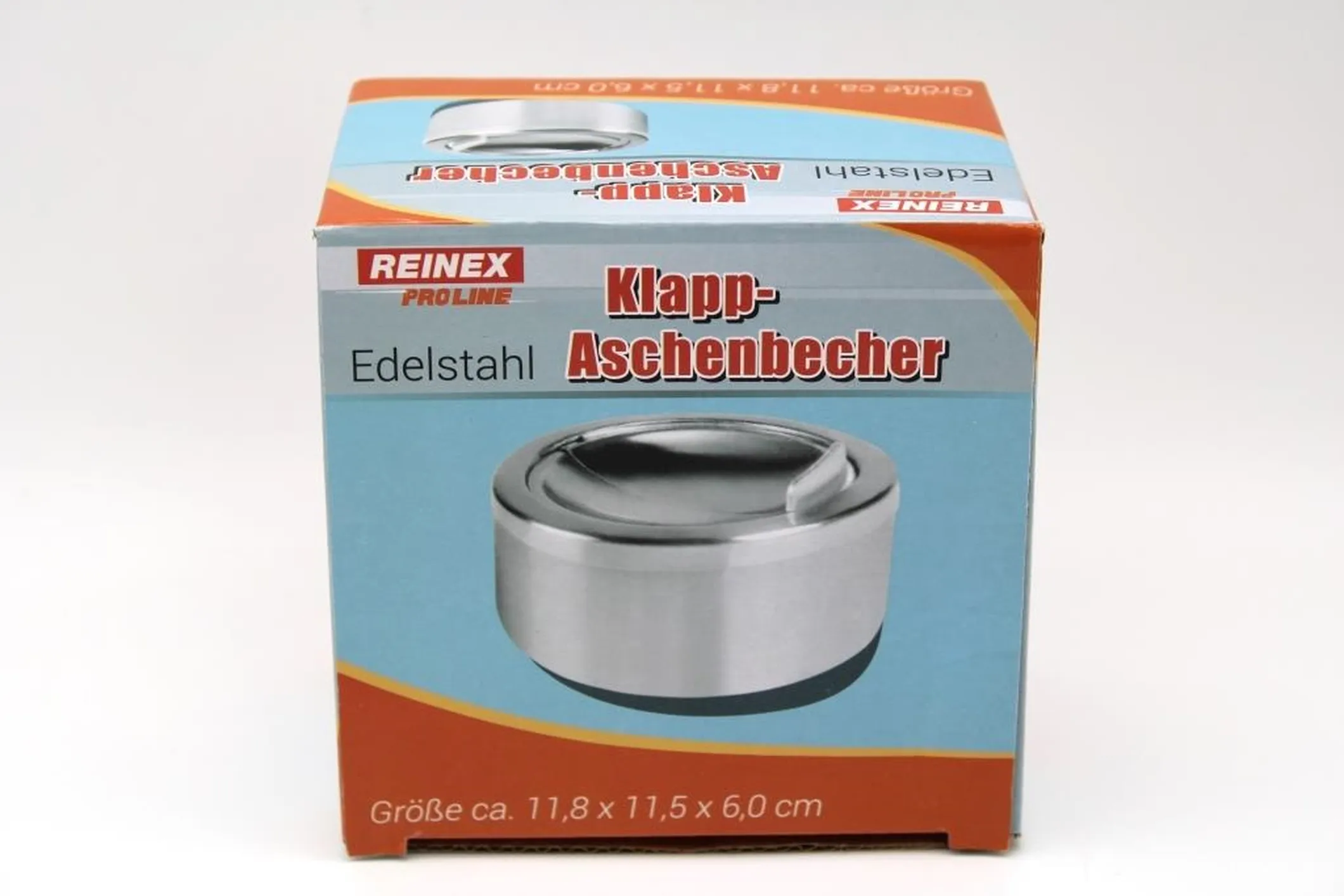 REINEX PROLINE Klapp-Aschenbecher Edelstahl
