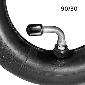 7" x 1 3/4" Schlauch, 175 x 45, 90/30 Autoventil