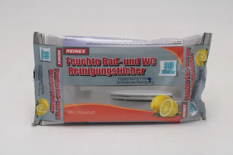 Feuchte Bad - und WC-Tücher 100 % Viskose 30-er