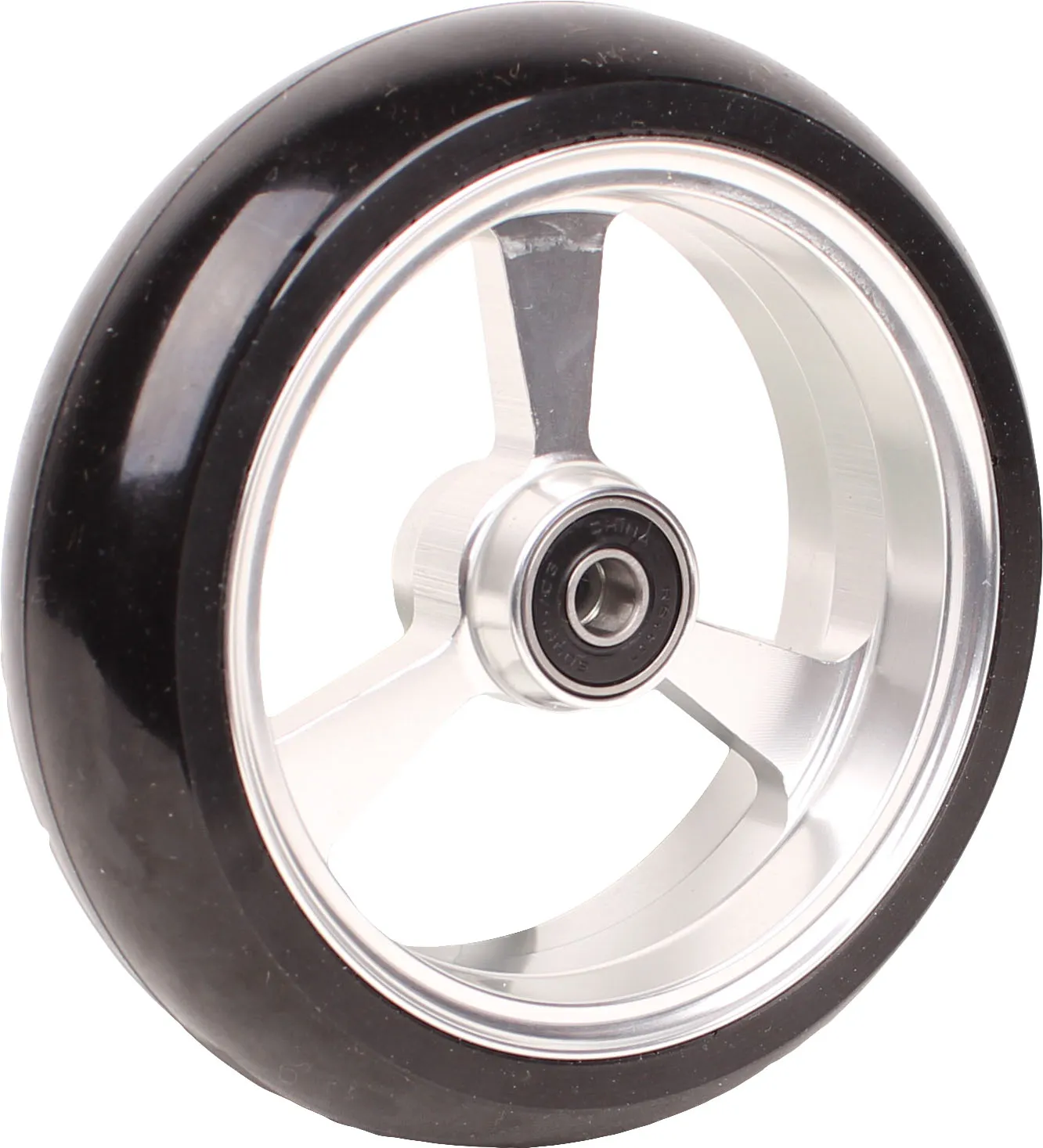 Lenkrolle - Soft Roll - 5x1,25" silber