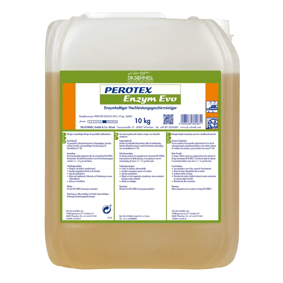 PEROTEX ENZYM EVO leistungsstarker Geschirrreiniger für nied
