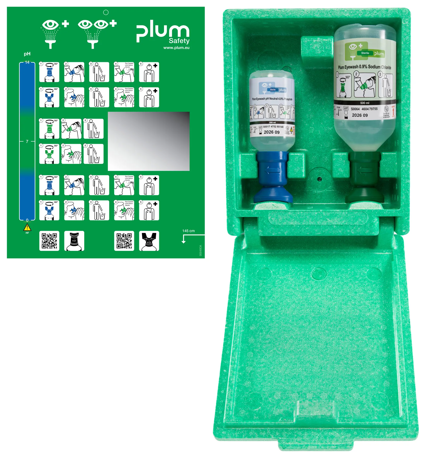 Plum Kombi-Box - Eyewash pH Neutral + Sodium Chloride