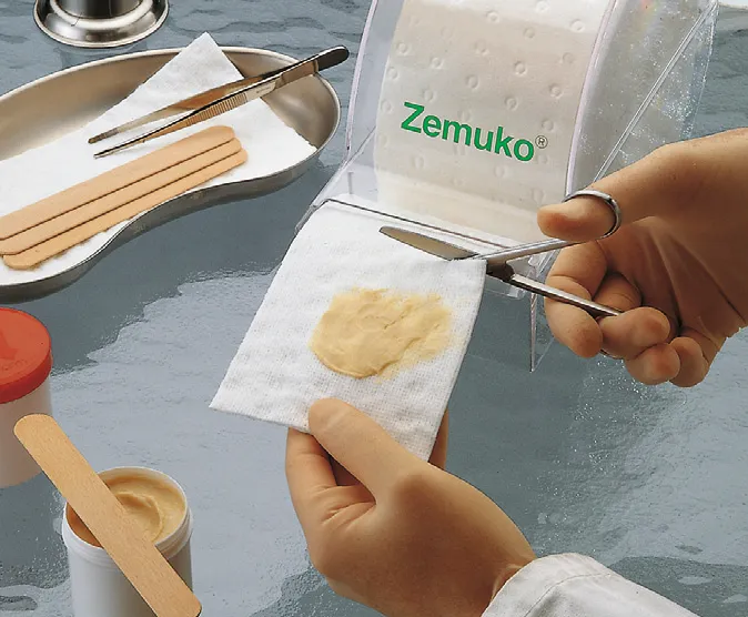 Zemuko Zellstoff-Vliesstoff-Kompresse - gerollt