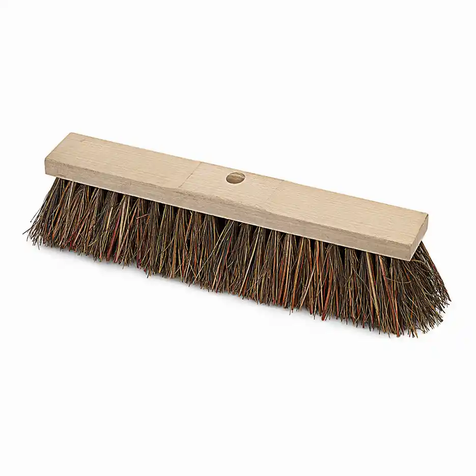 Straßenbesen Piassava Sattelholz 40 cm 6 x 18 Reihen