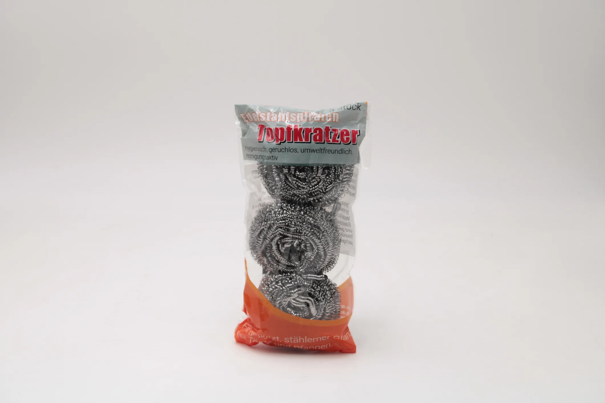 Edelstahlspirale Topfkratzer 3-er