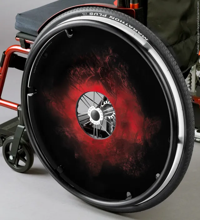 Speichenschutz 24", Magma Motiv